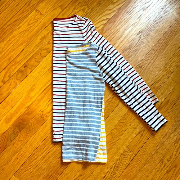Boden Tops - (2) Boden long sleeve Breton tees